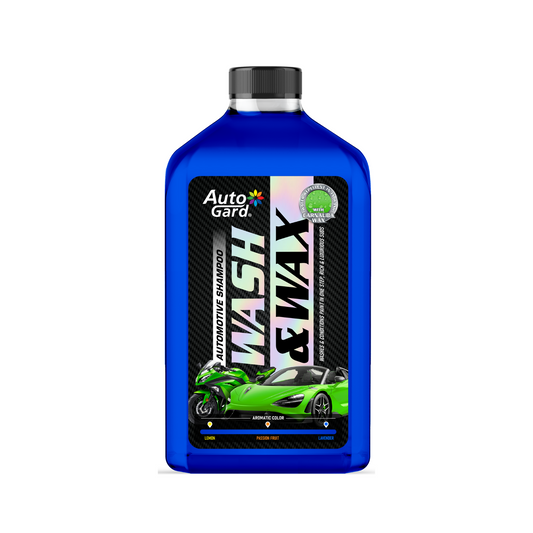 AutoGard Wash & Wax PH Neutral Car Shampoo with Real Carnauba Wax - Lavender Scent